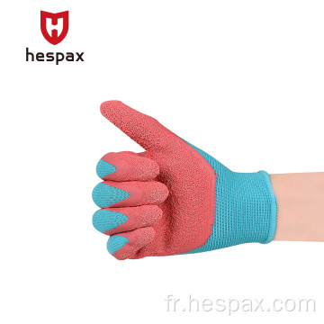 HESPAX Gants de protection contre les enfants de la latex anti-skid